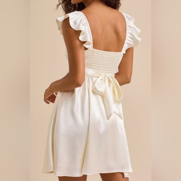 NWT Altar’d State Kristen Satin Mini Dress - Picture 2 of 4